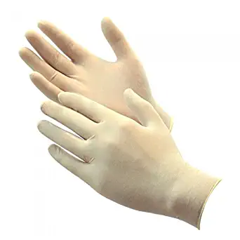 Latex Powder Free Gloves, 1 box, Small,100 gloves per box