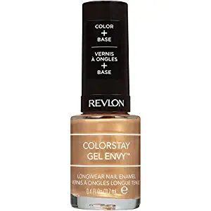 Revlon ColorStay Gel Envy Longwear Nail Polish, with Built-in Base Coat & Glossy Shine Finish, in Nude/Brown, 200 Jackpot, 0.4 oz