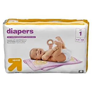 Up & Up Diapers (Size 1 (44 Count) 8-14 lbs)