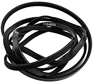 Dryer Drum Belt Replacement 3394652, For Whirlpool Kenmore Dryers - Replaces AP2946614 PS345337 345675