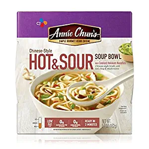 Annie Chun's Hot & Sour Soup Noodle Bowl, 5.7-Ounce Bowls (Pack of 6)