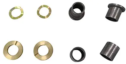 Spindle Bushings Upper and Lower Bushings Bronze, Front Thrust Spindle Bearing/Bushing, King Pin Wave Washer, Fits Club Car DS Golf Carts