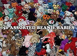 BEANIE BABIES 50 Ty Assorted Wholesale Lot. New with Tags! Perfect for Carnival Prizes or Goody Bags!