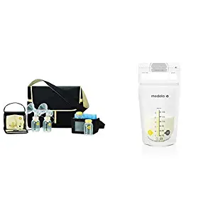 Medela Pump in Style Advanced Breast Pump with Metro Bag and 100 Count Breast Milk Storage Bags, Electric Breastpump for Double Pumping, Ready to Use Breastmilk Bags for Breastfeeding