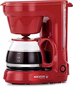 Holstein Housewares HH-0914701R 5-Cup Coffee Maker - Red