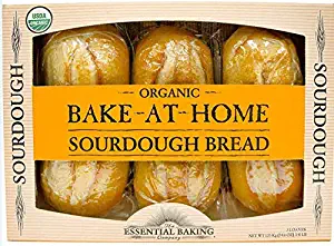 Bake-At-Home Organic Sourdough 3 Loaves 54.6 Oz/1.55 Kg.