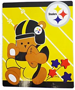 NFL Pittsburgh Steelers Raschel Blanket 40in x 50in - Baby Blanket
