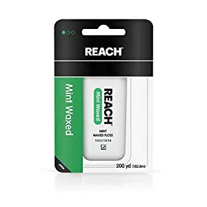 REACH Mint Waxed Floss 200 Yards (Pack of 2)