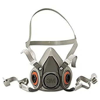 3M Safety 142-6200 6000 Series Reusable Half Face Mask Respirator, Medium