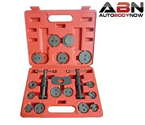 ABN Universal Front and Rear Caliper Disc Brake Screw-in Wind Back Rewind and Piston Compression 18-Piece Tool Kit Set