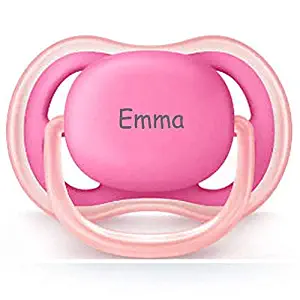 Pacidoodle Personalized Avent Pacifier Customize Pink 6-18 Months