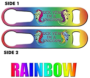 Unicorn Rainbow Professional Bartender Bottle Opener with Pour Spout Remover