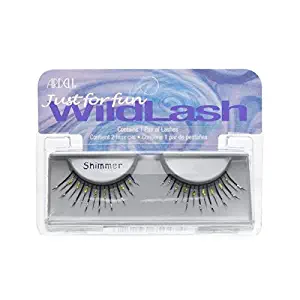 Ardell Runway-Thick Fake Eye Lashes, Shimmer-Black with Gold Glitter