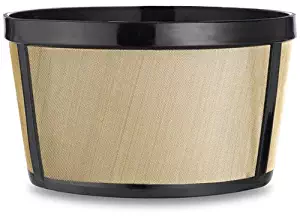 Permanent Coffee Filter, Gold Tone 4 Cup Basket, Stainless Steel, fits most Mr. Coffee, Cuisinart, Black & Decker, Hamilton Beach Coffee Makers