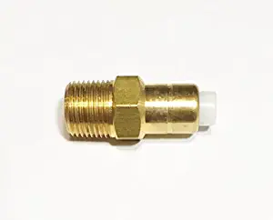 Sellerocity Brass Thermal Relief Valve Pressure Washer Measures About 7/8 Inch or (0.840) Which is Equal to 1/2 Inch NPT (Plumbing Size) Thread Compatible with General Pump 100558, TPP140 TRV50
