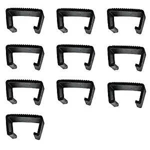 QIQIHOME Pack of 10 Patio Rattan Wicker Furniture Sectional Sofa Chair Alignment Fasteners Clips Sofa Clip Alignment Fasteners Clip Sectional Connector for Rattan Furniture Garden Sofa (MEDIUM)