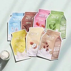 A'PIEU Milk One Pack Sheet Mask Set (7 Sheets)