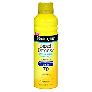 Neutrogena Beach Defense Spf#70 Spray 6.5 Ounce (192ml) (3 Pack)