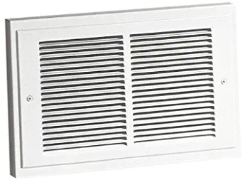 Broan-NuTone 128 Wall Heater with Downflow Louvers, Supplemental Heater for Bathroom and Home, White Grille, 240 VAC, 2000/1000 Watt