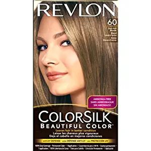 Revlon ColorSilk Permanent Color, Dark Ash Blonde 60 (6 Pack)