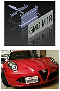 GMG Motorsports NO Holes License Plate Bracket Kit for The Alfa Romeo 4C Models No Drill Tow Hook License Plate Mount