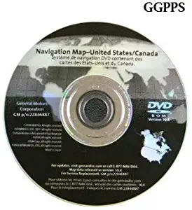 OEM GM Navigation MAP DISC DVD Version 10.4 GM Part#22846887