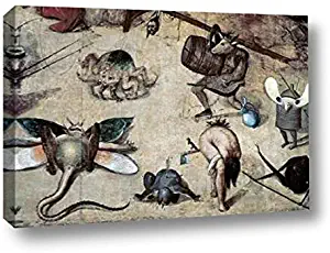 Temptation of St. Anthony - Detail by Hieronymus Bosch - 14" x 20" Canvas Art Print Gallery Wrapped - Ready to Hang