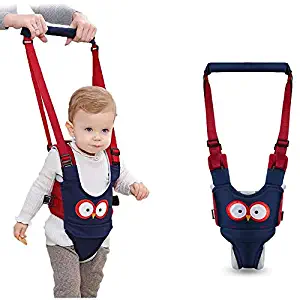 Baby Walking Harness - Handheld Kids Walker Helper - Toddler Infant Walker Harness Assistant Belt - Help Baby Walk - Child Learning Walk Support Assist Trainer Tool - for 7-24 Month Old (Blue)