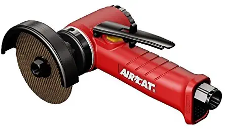 AIRCAT 6525-A Inline Cut-Off Tool w/ Adjustable Guard, Small, 3-Inch, Red & Black