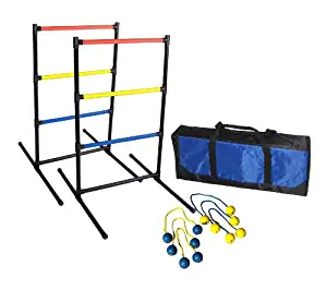 Driveway Games LADRTS-GM-00140 Ladder Ball Toss Game with 6 Bolos Bolas & Carrying Case for Outdoor, Lawn, Yd