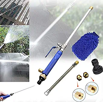 Magic High Pressure Wand Improved Power Washer Water Hose Nozzle Water Jet,Garden Hose Sprayer for Car Wash and Window Washing,2 Tips Accessories A