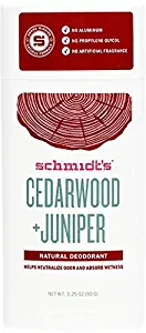 Schmidt's Deodorant Stick, Cedarwood + Juniper, 3.25 Ounce