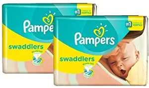 Pamper Swaddlers Diapers, Size 1 Two Pack (40 Diapers)
