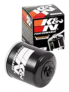 K&N KN-204 Motorcycle/Powersports High Performance Oil Filter, Black