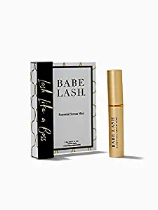 Babe Lash Eyelash & Brow Enhancer Serum for Natural, Fuller & Longer Looking Eyelashes - Eyelash Booster Hydrates Lashes - Used on Lash, Brow & Lash Extensions - 1 ML