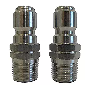 Ultimate Washer 18717 Pressure Washers Stainless Male Nipple, 3/8-Inch, 2-Pack, Replaces Legacy 89222220