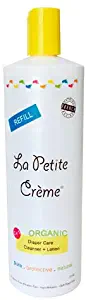 La Petite Creme - Organic French Diapering Lotion **Alternative to Baby Wipes** Liniment (20 Oz Refill) - USDA Certified Organic