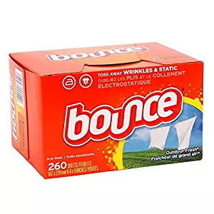Bounce Fabric Softener Dryer Sheets, Outdoor Fresh - 260 Sheets