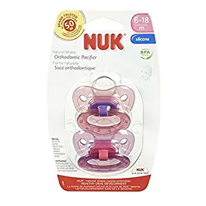 NUK Elephants & Butterflies Puller Pacifier in Assorted Colors and Styles, 6-18 Months