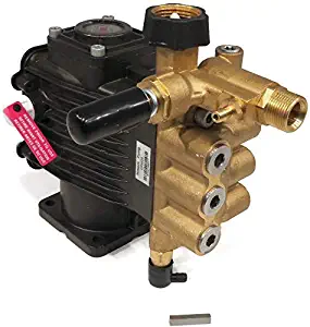 The ROP Shop 3/4" Shaft, Horizontal Triplex Pump Replacement for Pressure Washer with 3600 PSI and 2.5 GPM, Includes Keyway