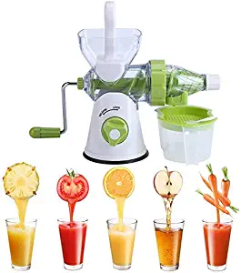 PASLWSSY Manual Wheatgrass Juicer Extractor Stainless Steel Manual Juicer for Juicing Wheat Grass Celery Kale Spinach Parsley Pomegranate Apple Grapes Fruit Vegetable