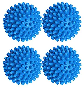 Black Duck Brand Dryer Balls 4 Packs of Blue- Reusable Dryer Balls Replace Laundry Drying Fabric Softener and Saves You Money