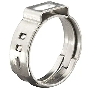 Cambridge Pex Cinch Rings 1/2 Inch, Open Diameter 17.5 mm, 100 Pcs, 304 Stainless Steel