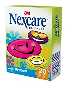 3M Nexcare Tattoo Waterproof Bandages, Cool Collection, 594-20, 20 ct. One Size