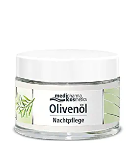 Medipharma Cosmetics Night Care Cream - Infused with Cold Pressed Olive Oil and Ceramides - Daily Use Cream for Face, Neck & Cleavage - Ideal for Dry to Very Dry Skin - 50 ml