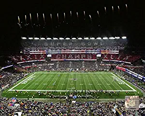 Gillette Stadium New England Patriots Super Bowl Banner Photo (Size: 8" x 10")