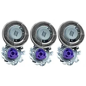 SH50/52 Replacement Heads Set of 3 Shaver P-BladezTM for Philips Norelco Compatible Electric Shaver Series 5000 HQ8 HQ9