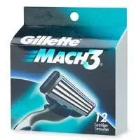 Gillette Mach 3 Refills - 12 Cartridges