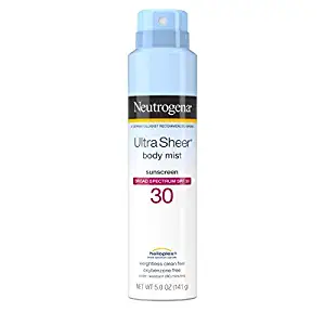 Neutrogena Ultra Sheer Spf#30 Body Mist Full Reach Spray 5 Ounce (148ml) (3 Pack)