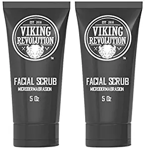 BEST DEAL Microdermabrasion Face Scrub for Men - Facial Cleanser for Skin Exfoliating, Deep Cleansing, Removing Blackheads, Acne, Ingrown Hairs - Men's Face Scrub for Pre-Shave (2 Pack)